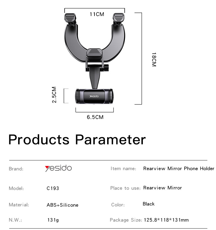 Yesido C193 Car Phone Holder