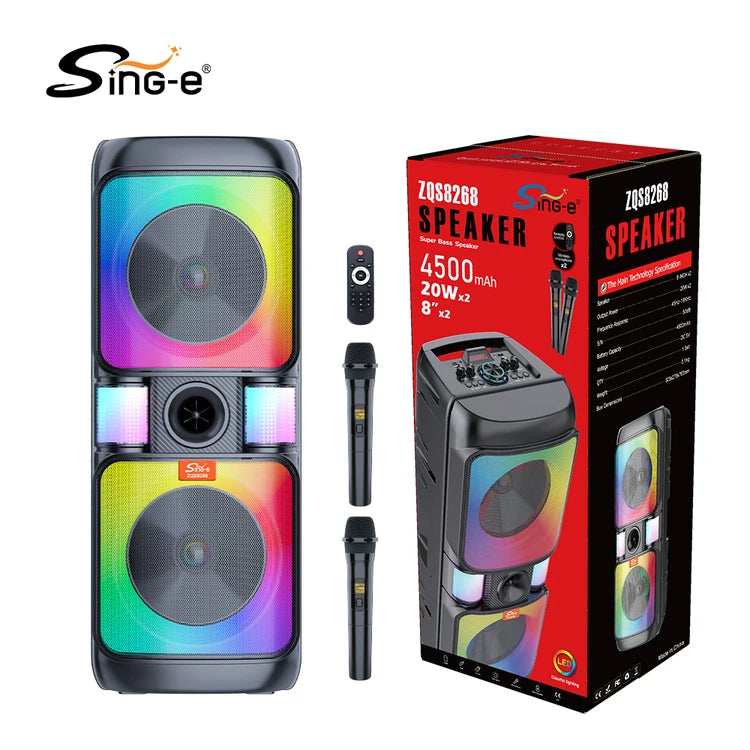 Sing-e ZQS8268 Portable Bluetooth Karaoke Speaker