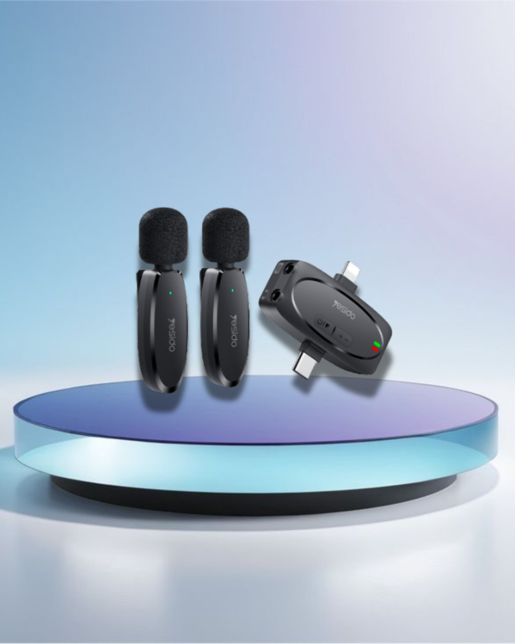 Yesido Dual Type-C & lightning Lavalier Mic KR15