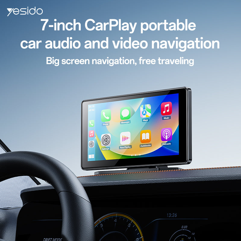 Yesido KM17 7-Inch Wireless CarPlay & Android Auto Display