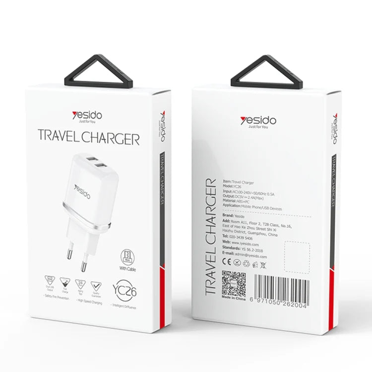 Yesido(YC26) Travel Charger