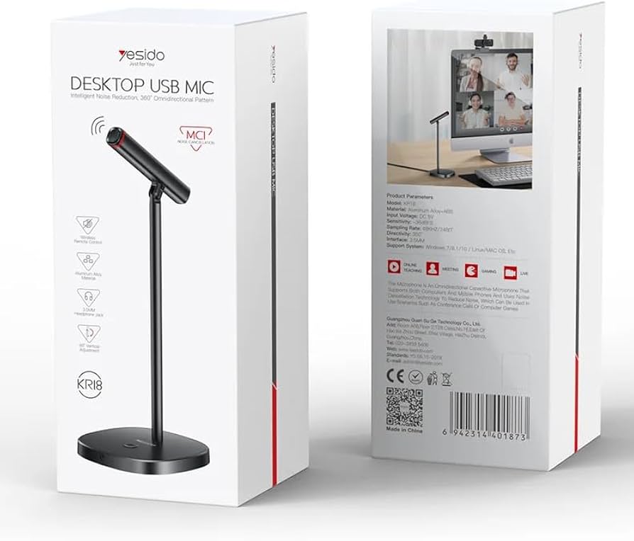 Yesido Professional Desktop Mic For Podcast