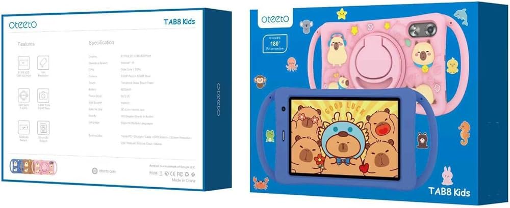 Oteeto kiddies Tab8 (Support Sim Card)