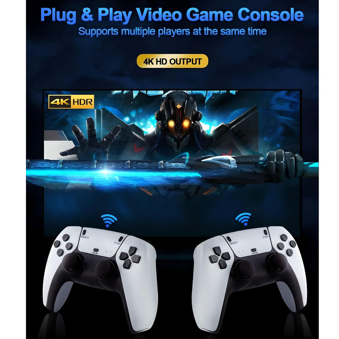 4K Gaming Stick With Controllers