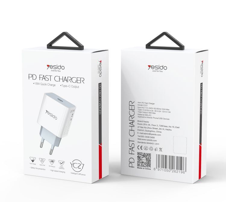 Yesido 18W PD Fast Charger