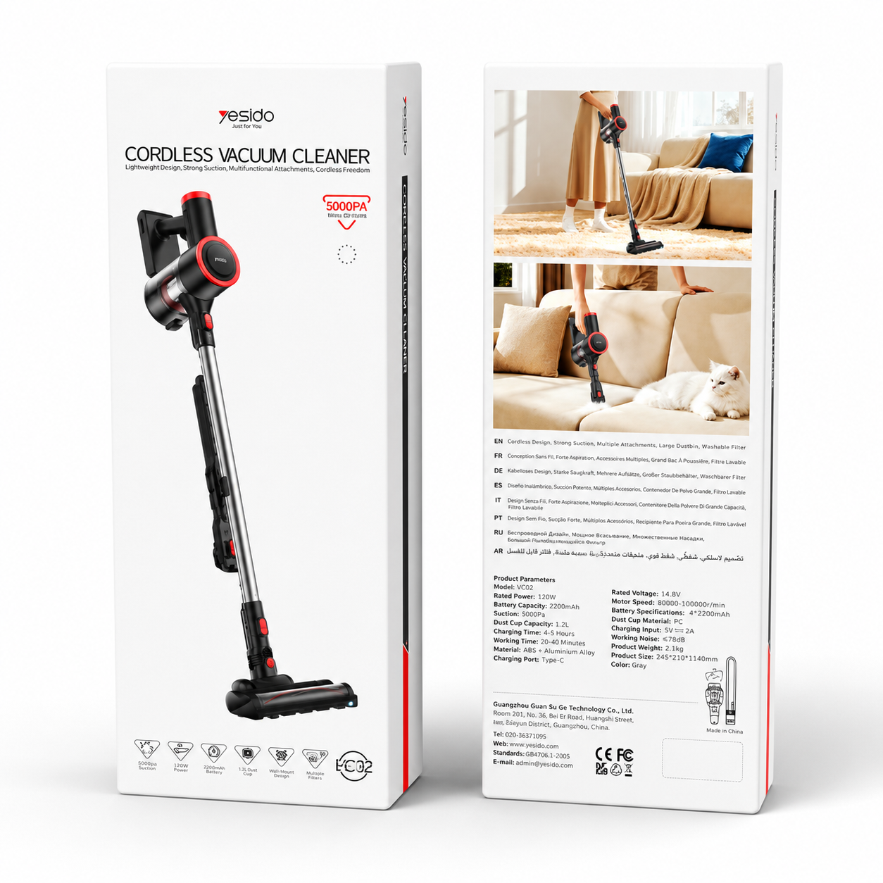 Yesido Cordless Vacuum Cleaner