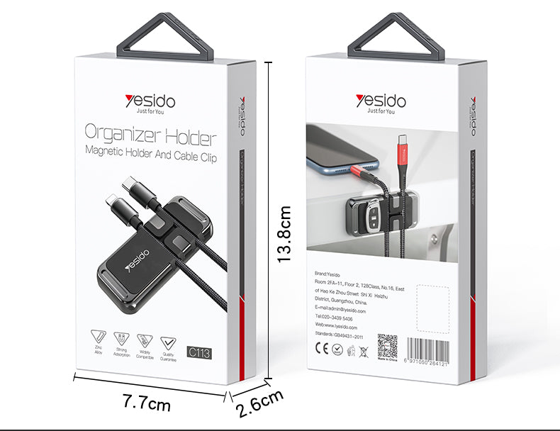 Yesido C113 Cable Organizer & Magnetic Holder