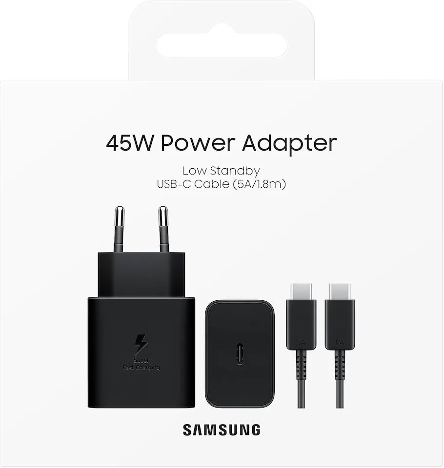 45W Power Adapter with USB-C Cable Set