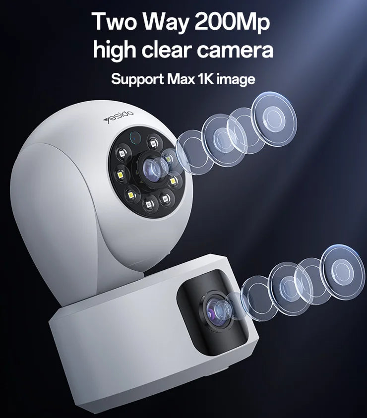 Yesido Indoor Dual Camera