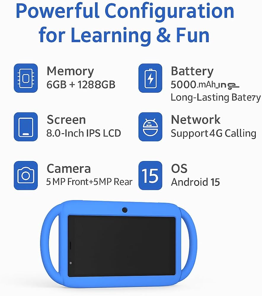 Oteeto kiddies Tab8 (Support Sim Card)
