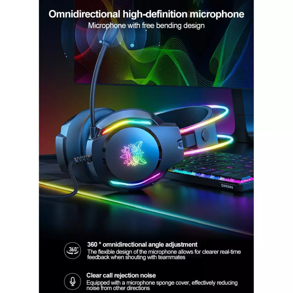 Onikuma Gaming Headphones X26