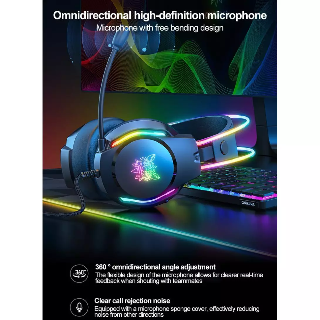 Onikuma Gaming Headphones X26