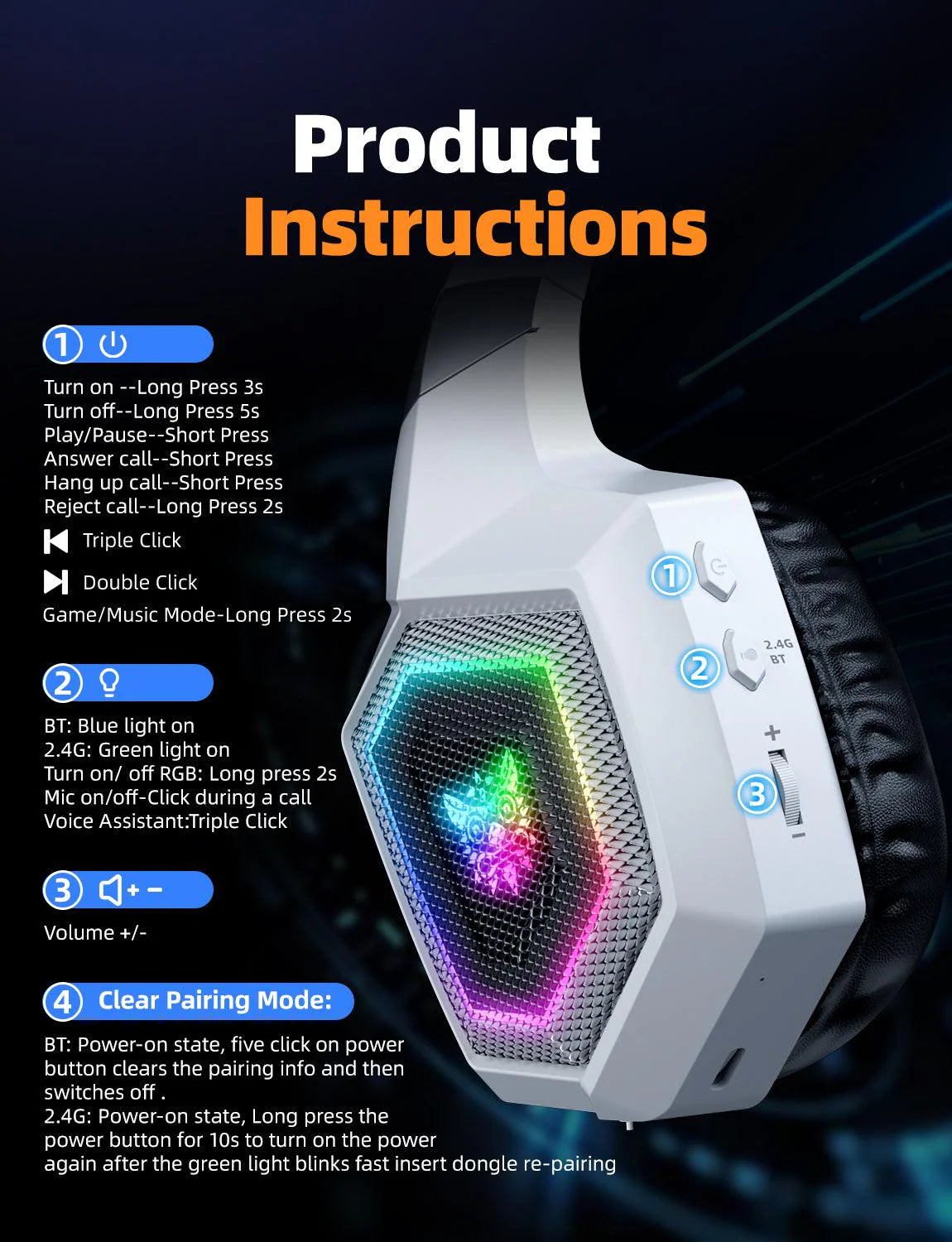 ONIKUMA GT806 Gaming Headset