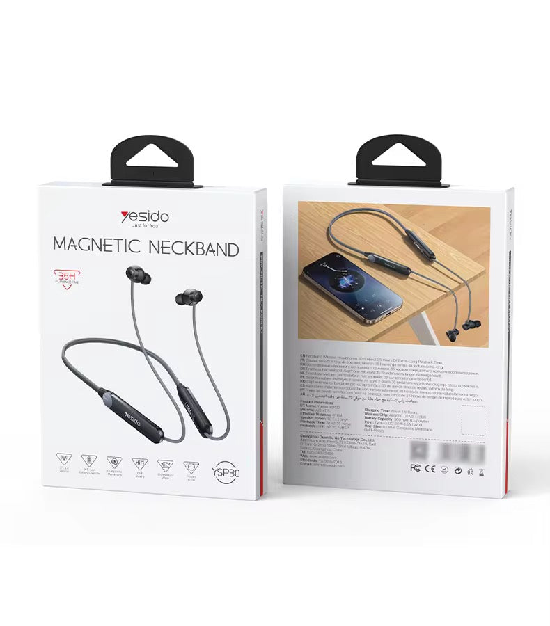 Yesido YSP30 Wireless Neckband Earphones