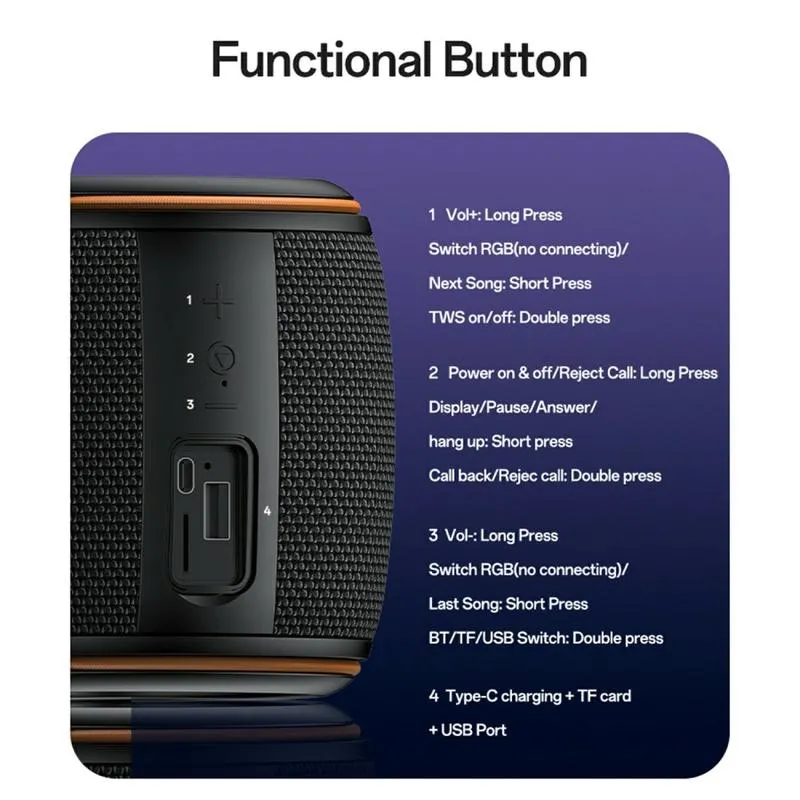 Yesido YSW40 Wireless Bluetooth Speaker