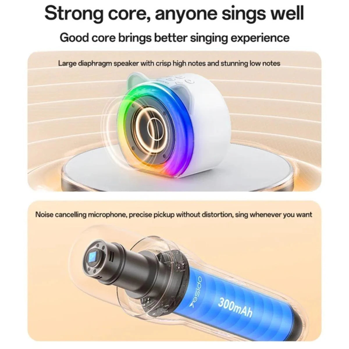 Yesido YSW36 Karaoke Wireless Speaker