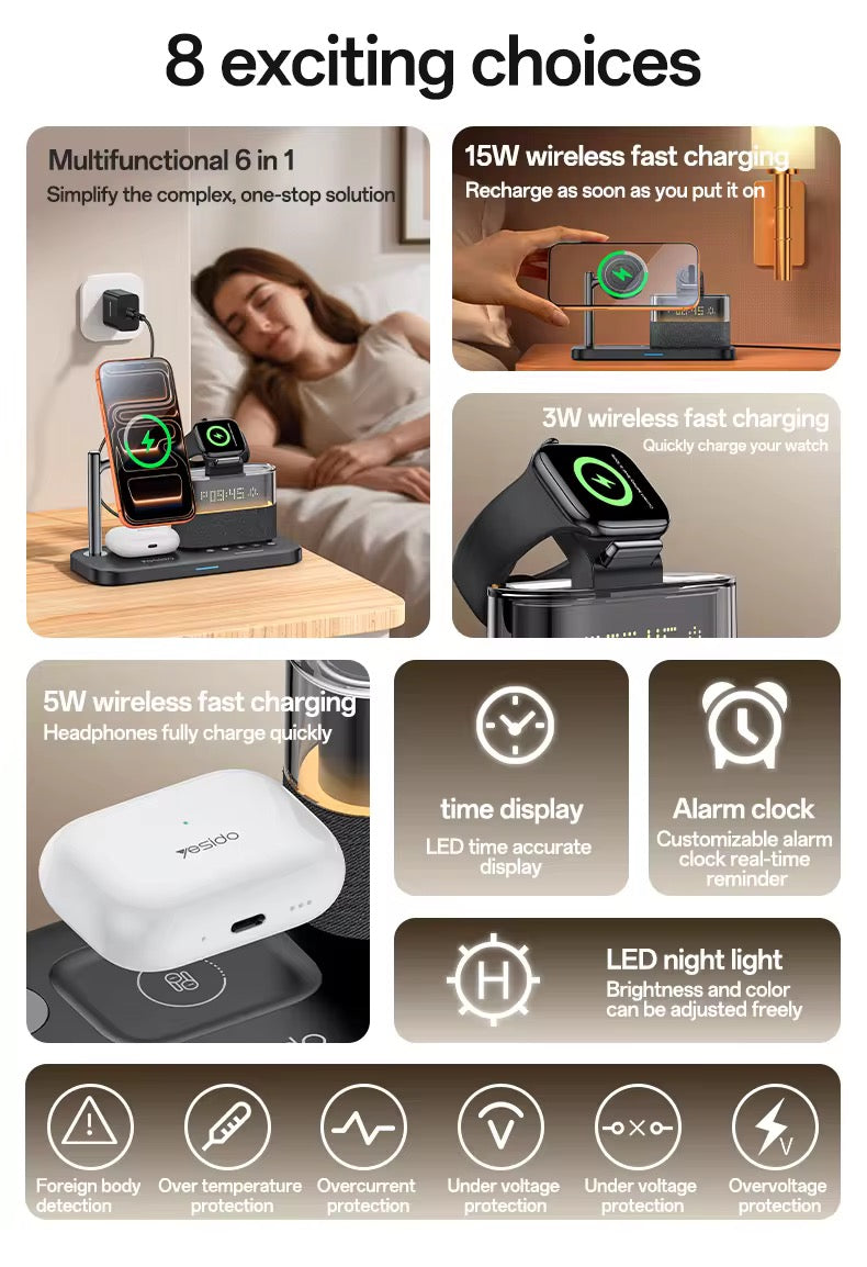 Yesido DS37 Wireless Charging Station