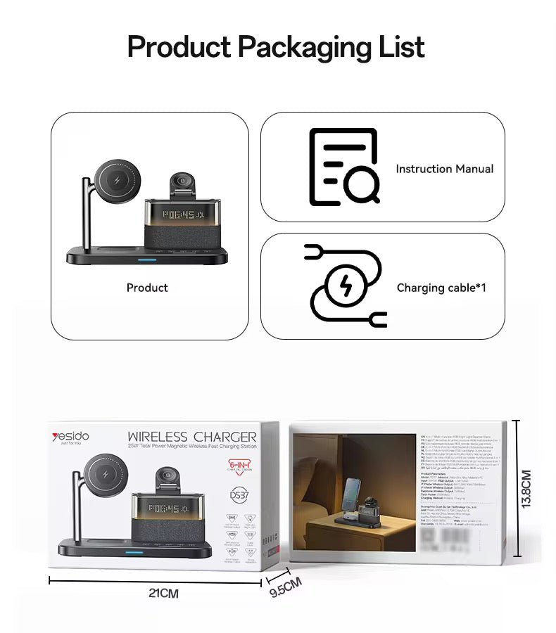 Yesido DS37 Wireless Charging Station