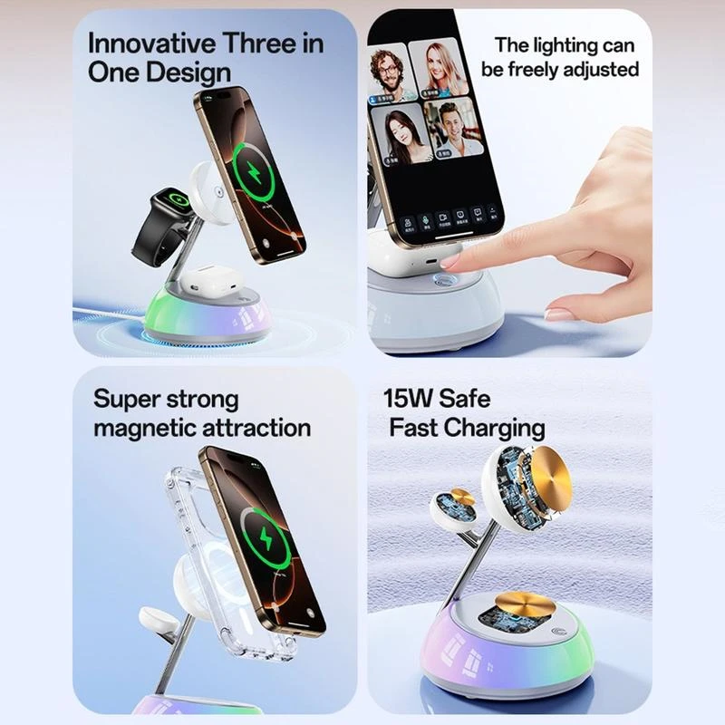 Yesido DS31 3-in-1 Magnetic Wireless Charging Station