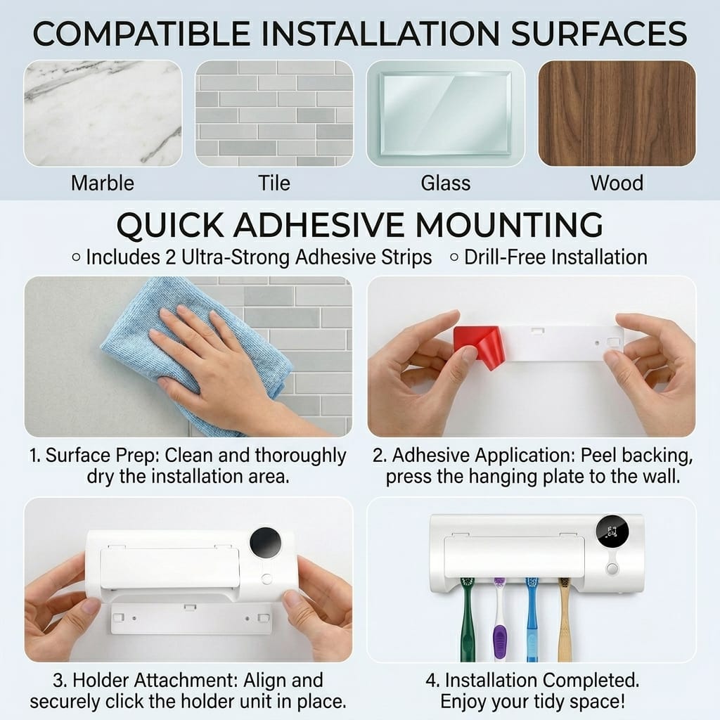 Yesido UV Toothbrush Dryer Holder (MG32)