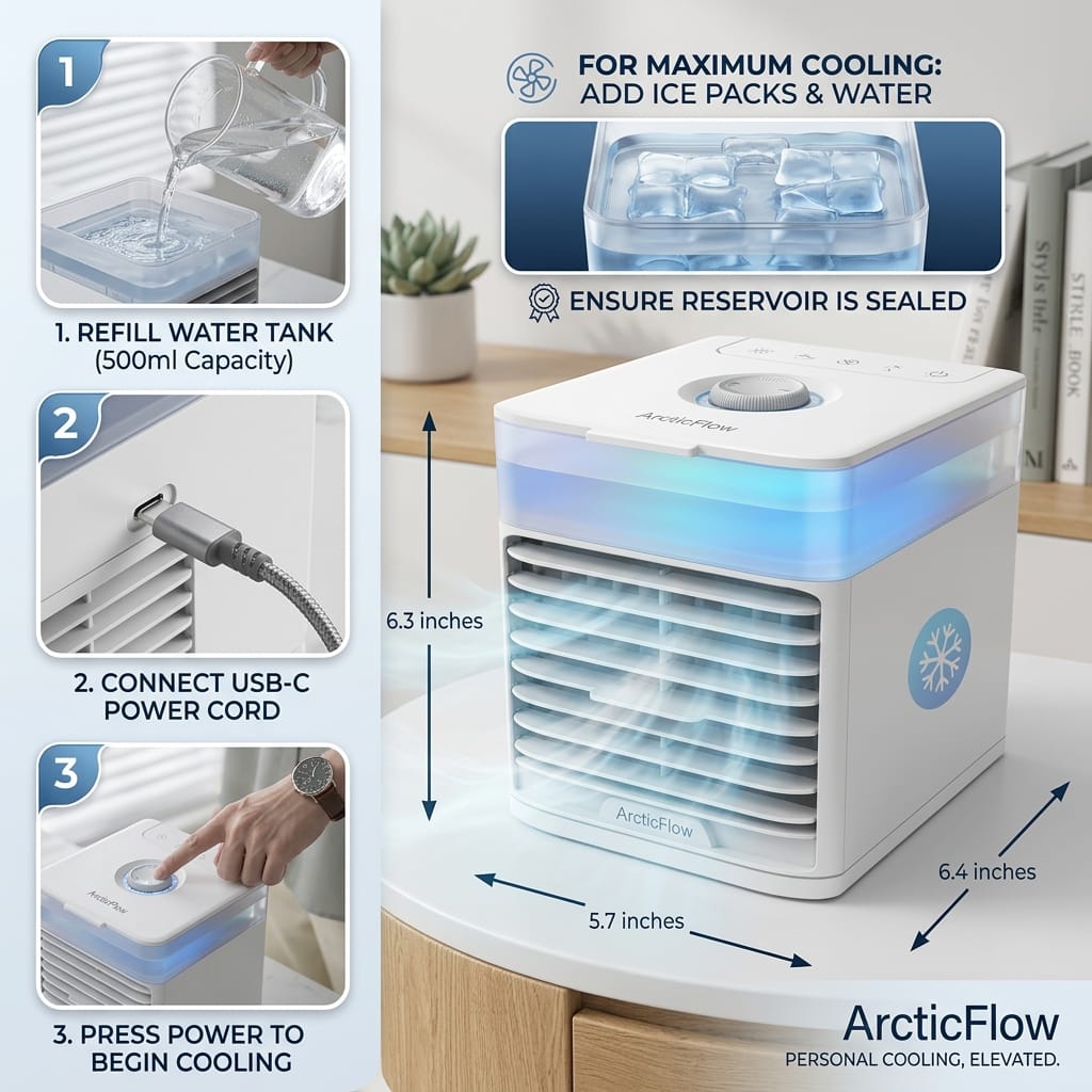Arctic Air Ultra Portable Home Air Cooler