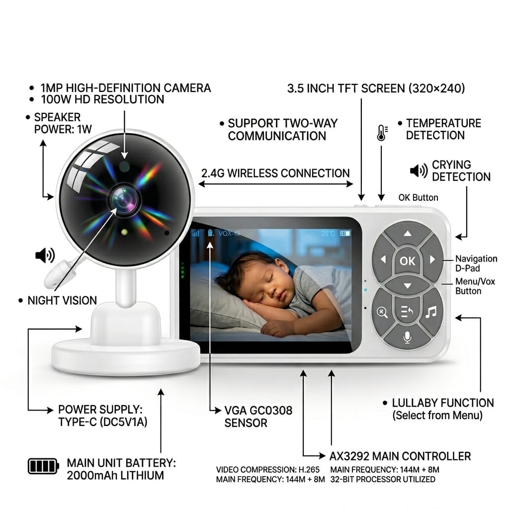 Yesido Baby Monitor KM26