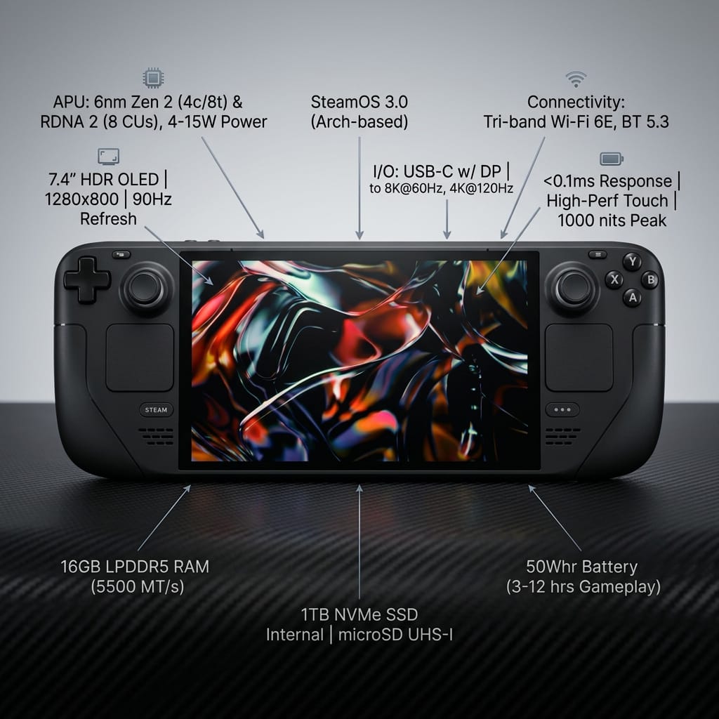 Steam Deck Oled 1tb Handheld Gaming Console