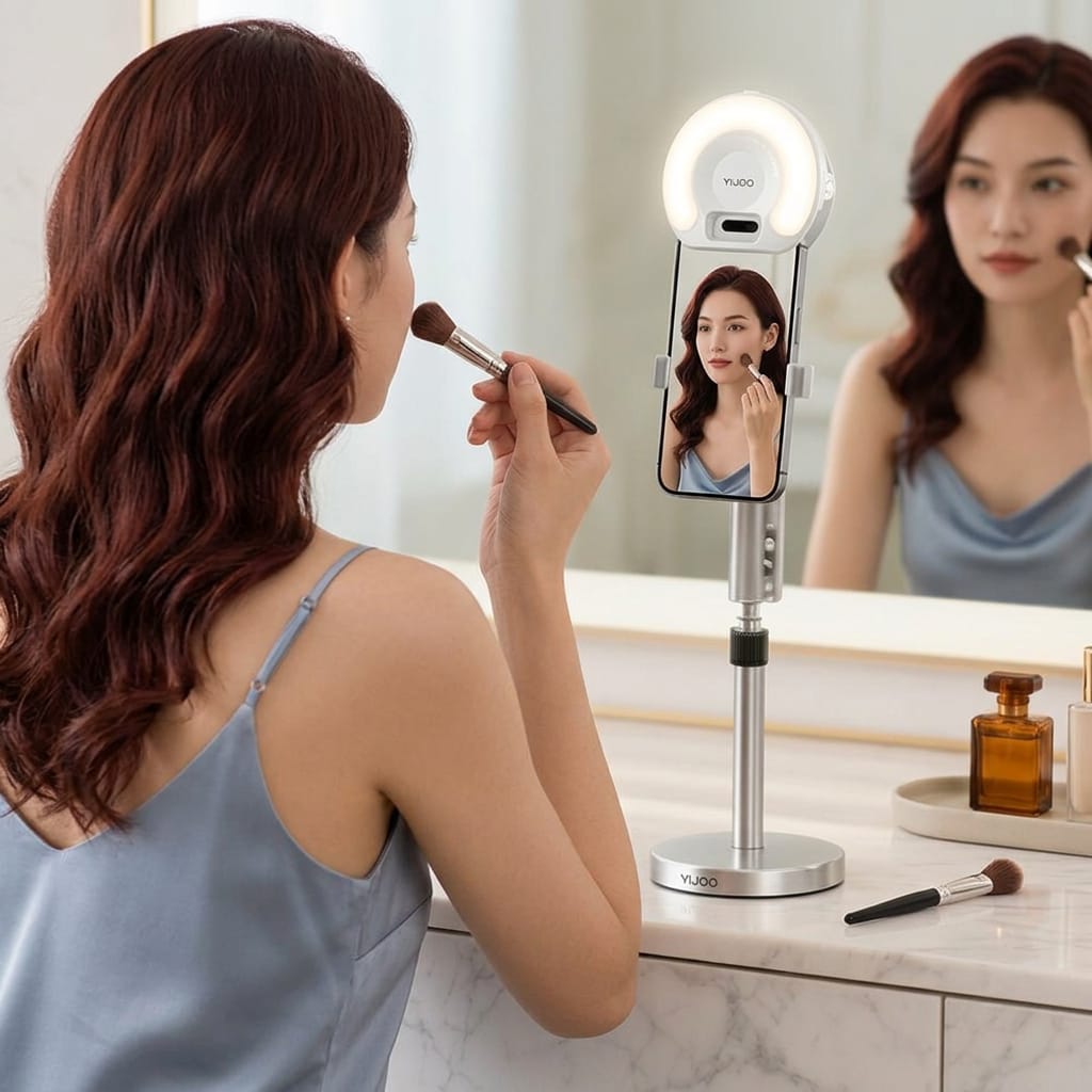 Yesido LED Selfie Light with Phone Clip (DH13), 400mAh, 6.8W, 3 Lights Mode