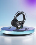 EK02 With RGB light professional bass gaming headset headphones with confortable metal earing