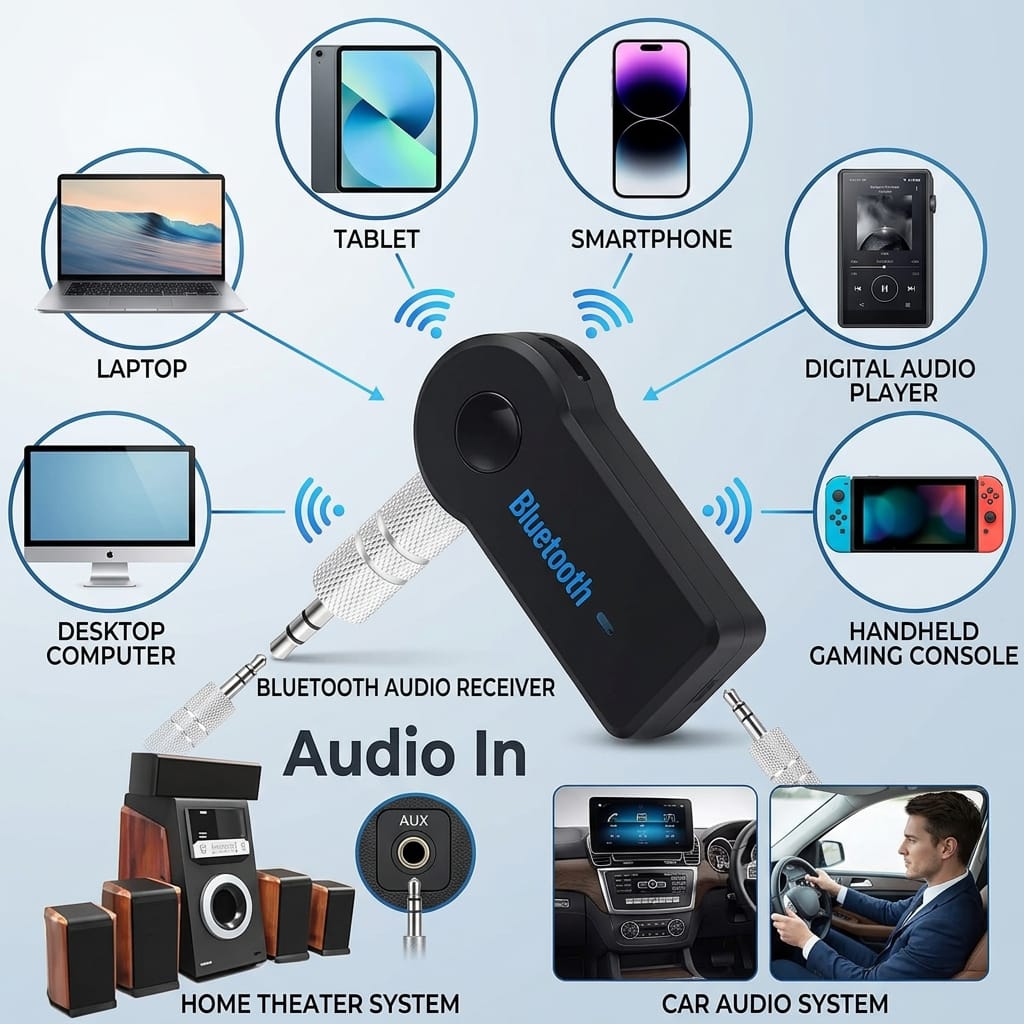 car wireless music receiver bt 350
