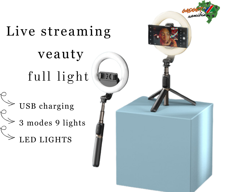 Yesido SF12 LED Ring Light Stand Selfie Stick