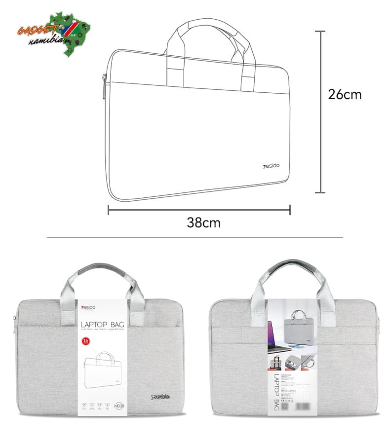WB37 Large Capacity Water-resistant Surface Lightweight Design Minimalist Laptop Tote Bag