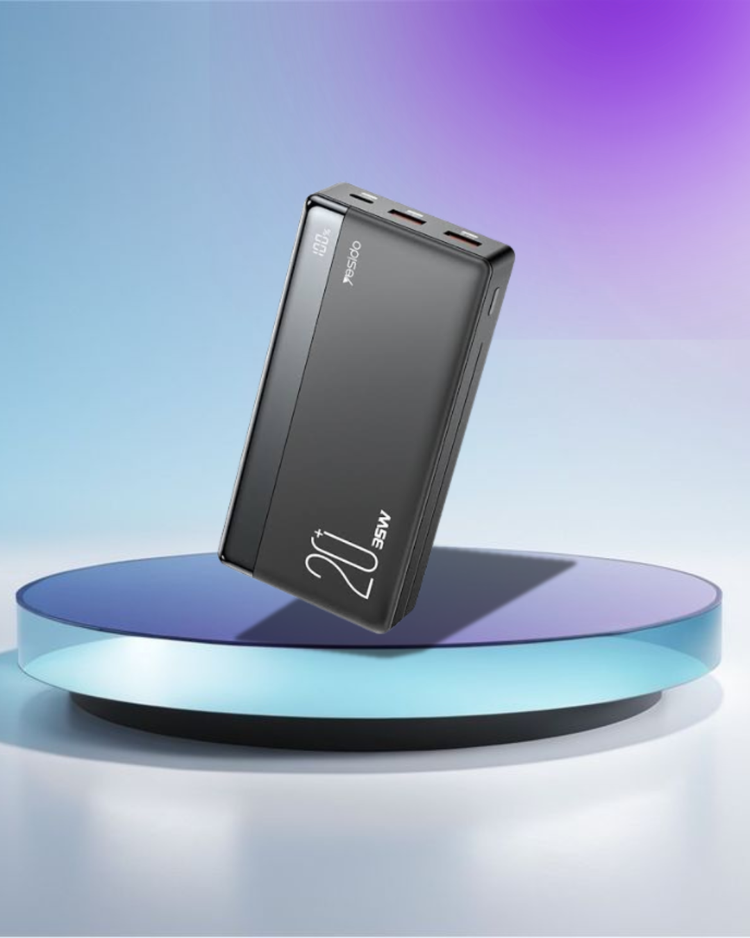 YP51 PD 35W +USB 22.5W Three Ports Support With LED Power Display Screen 20000mAh Power Bank