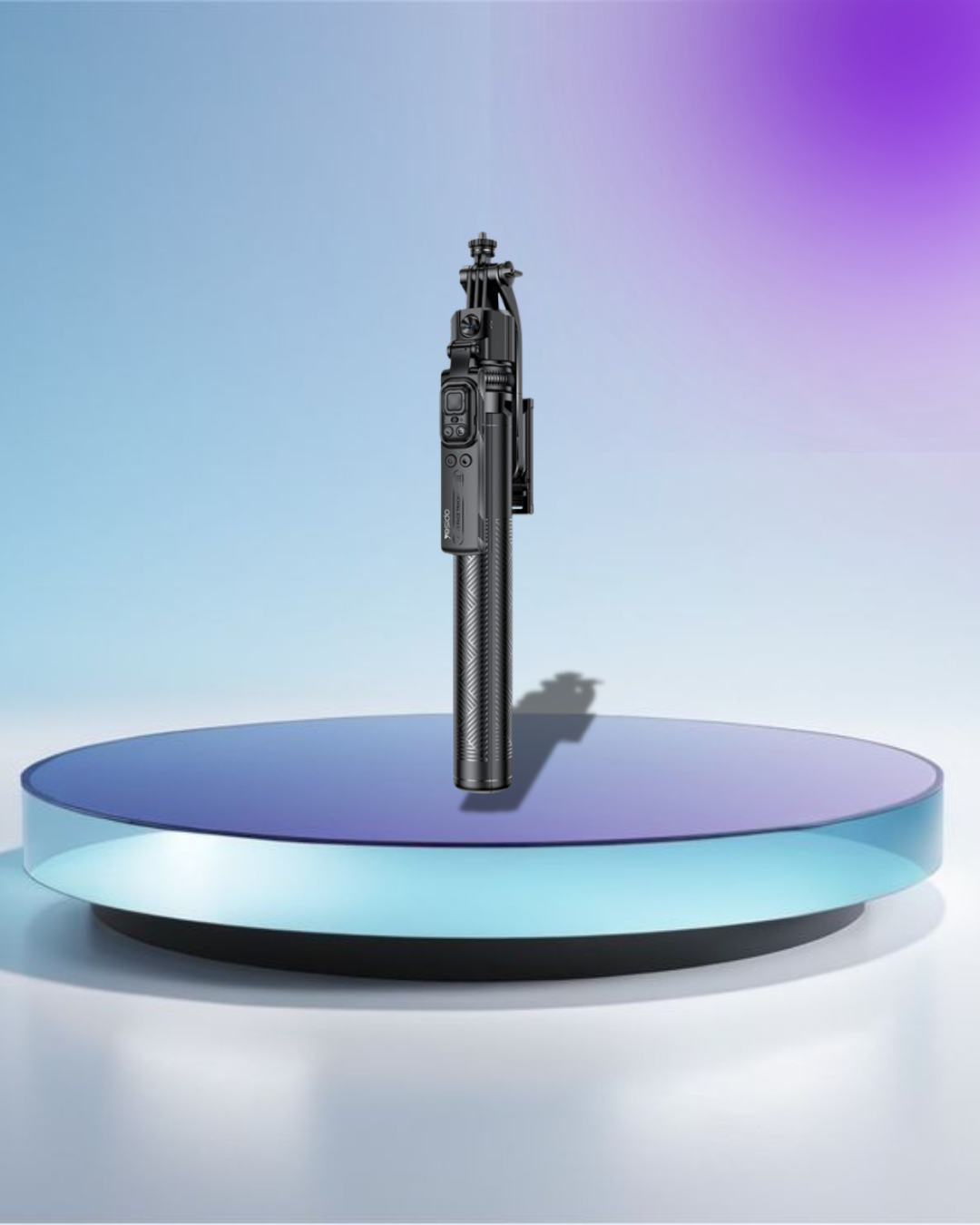 SF23 360 Rotation AI Intelligent Face Tracking Aluminum Alloy Pole Tripod Selfie Stick