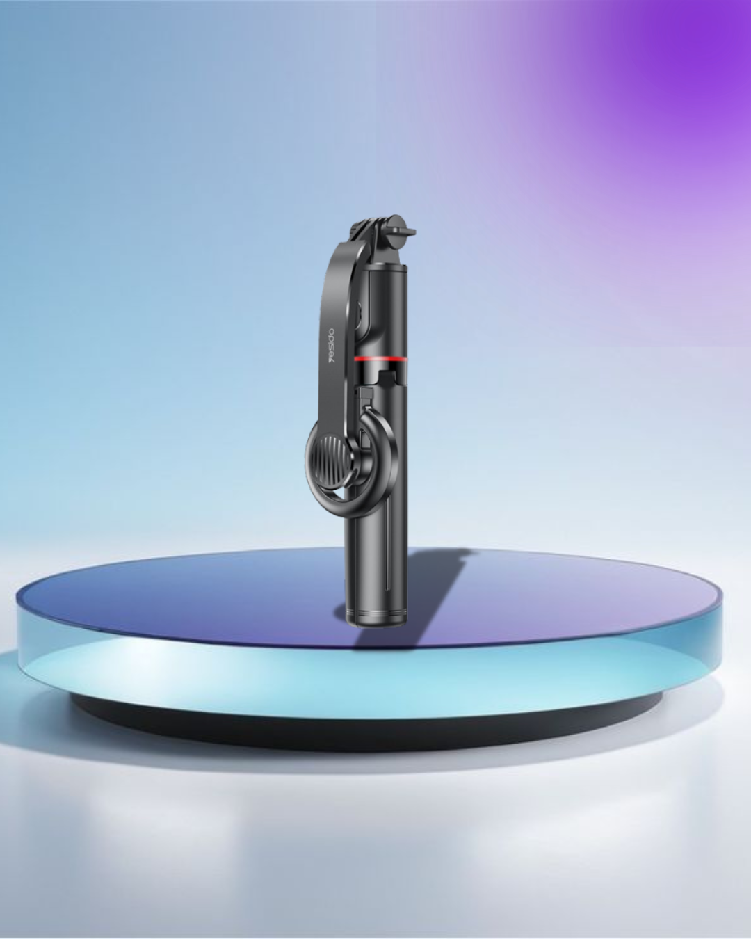 SF24 360 Adjustable BT5.2 Aluminum Alloy 2 in 1 Magnetic Double Clamp Selfie Stick Tripod