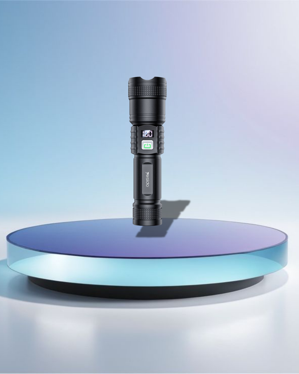 Yesido Telescopic Zoomable LED Flashlight Rechargeable