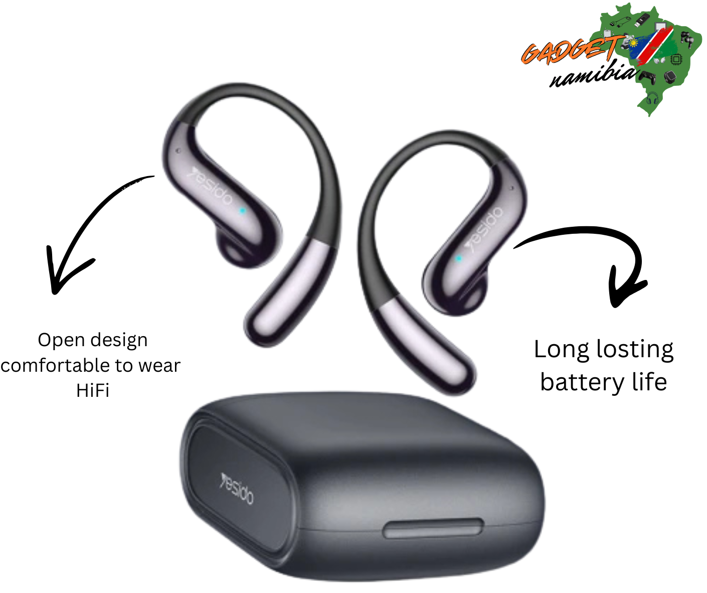 YSP28 BT5.4 ENC Noise Reduction OWS Wireless Earphone