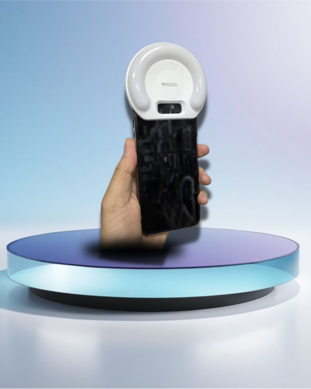Yesido LED Selfie Light with Phone Clip (DH13), 400mAh, 6.8W, 3 Lights Mode