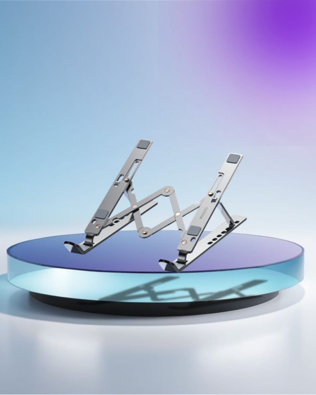 LP03 High Quality Zinc Alloy Magnets Folding Notebook Tablet Laptop Holder Support Stand