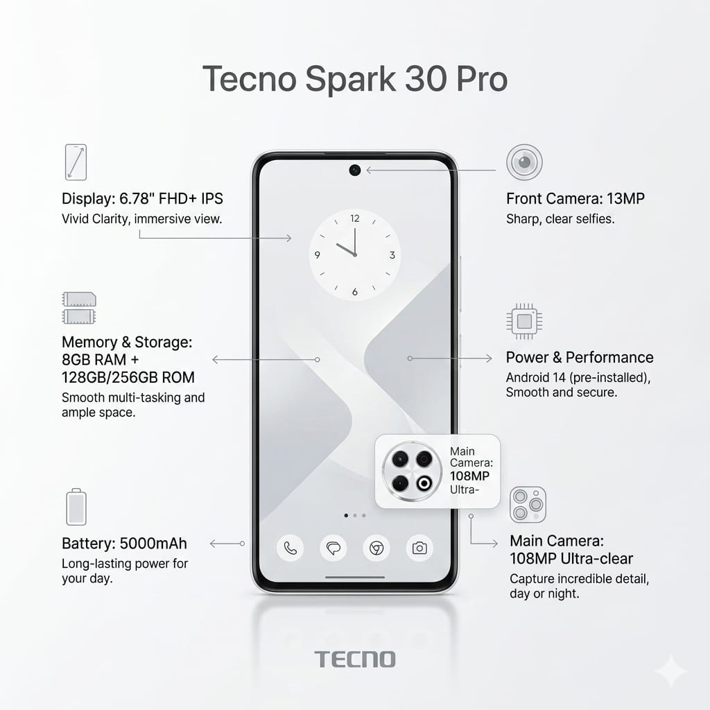 Tecno Spark 30 pro
