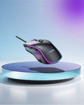 KB20 Max 7200DIP 110CM Length USB Wired Connection RGB Colorful Breathing Light Gaming Mouse