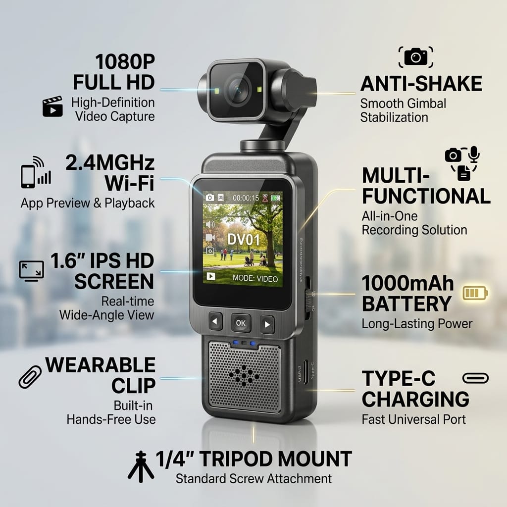 DV01 Portable Multifunctional Recorder