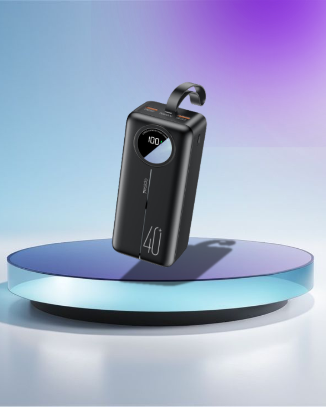 YP43 LCD Digital Display Power Bank Portable Charger 22.5W 40000mAh Fast Charging Power Bank