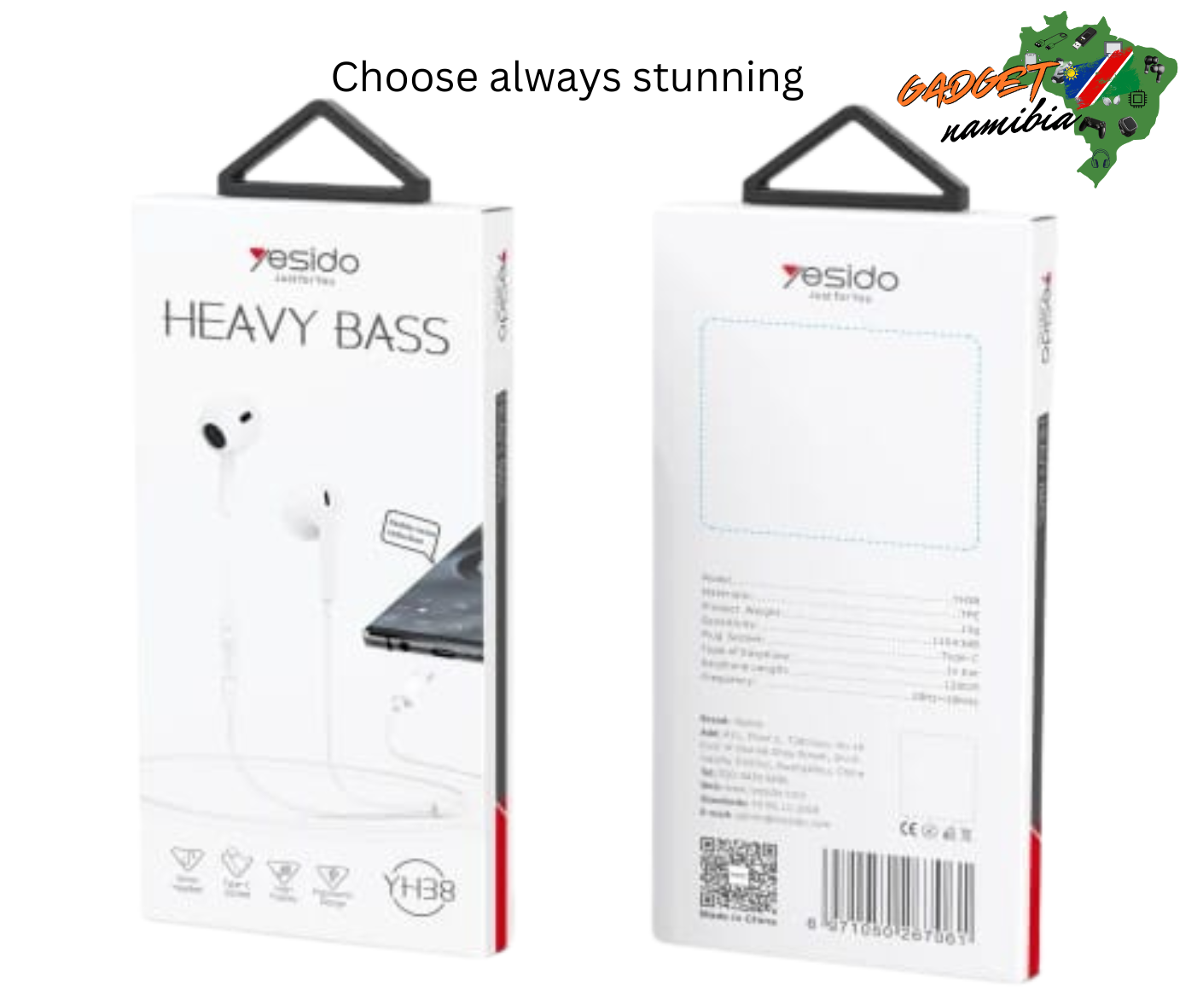 YH38 Type-C plug Wired Earphone