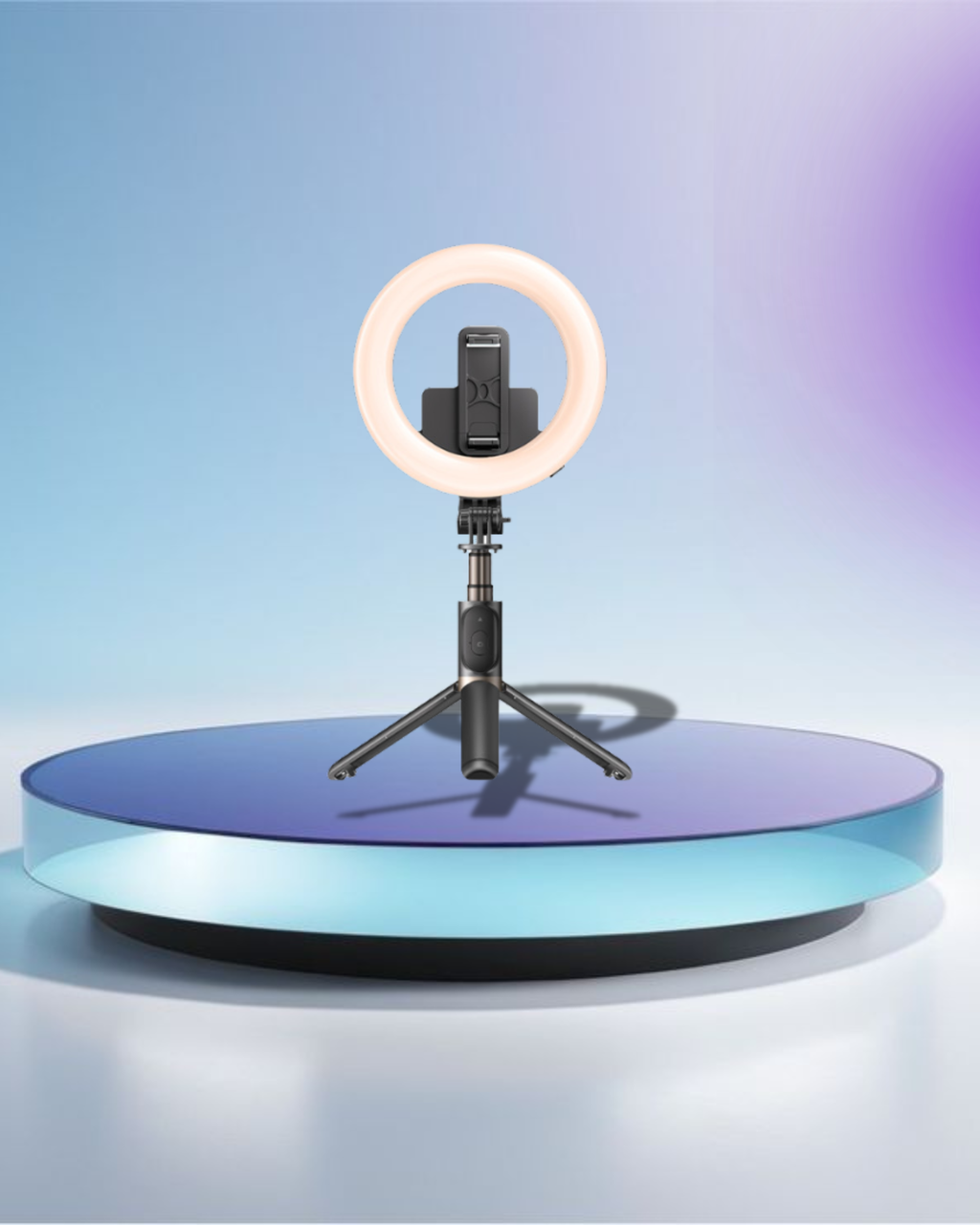 Yesido SF12 LED Ring Light Stand Selfie Stick